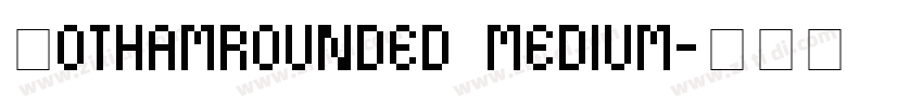 Gothamrounded medium字体转换
